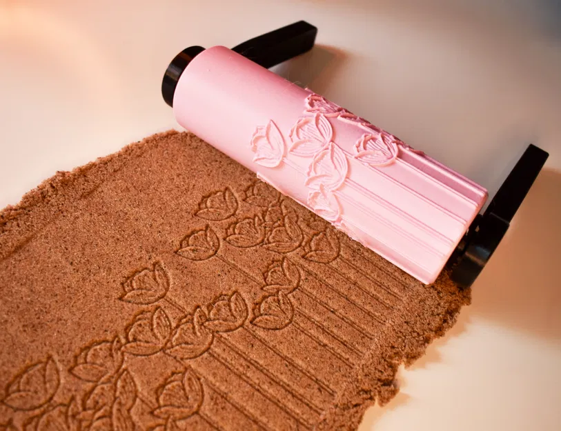 Con lăn tạo họa tiết hoa Tulip - Bộ sưu tập Mùa Xuân #2 - Image 1