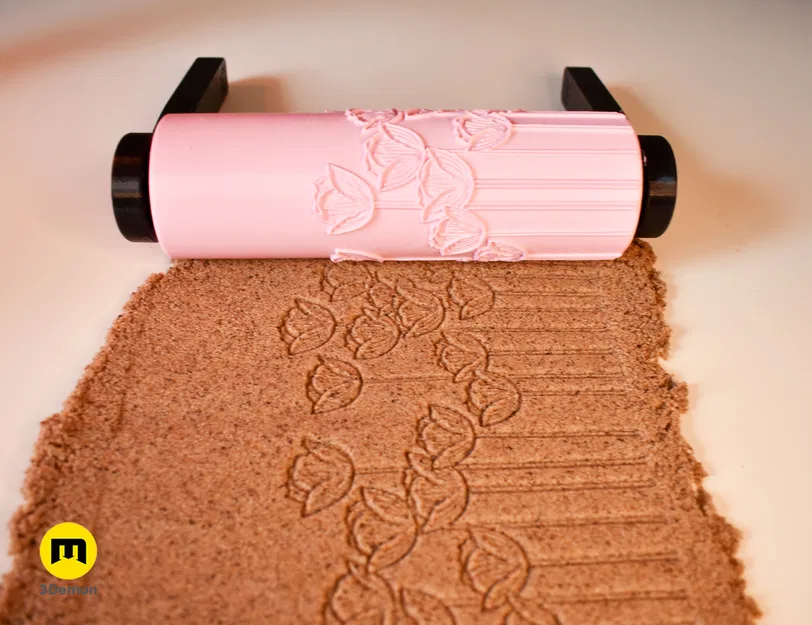 Con lăn tạo họa tiết hoa Tulip - Bộ sưu tập Mùa Xuân #2 - Image 3