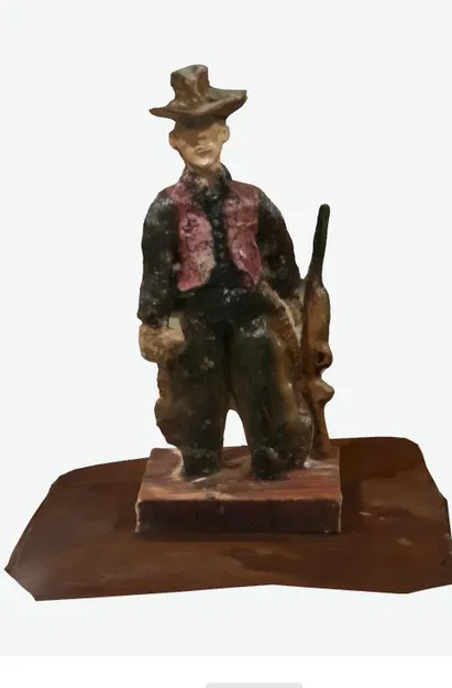 Mô hình điêu khắc cao bồi trang trí nghệ thuật in 3D - Image 1