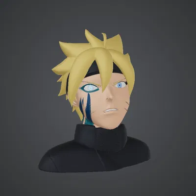 Mô hình tượng bán thân Boruto Uzumaki - STL chất lượng cao