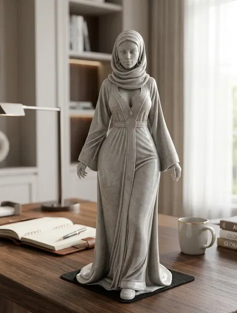 Mô hình tượng nhân vật nữ Ả Rập 3D đầy cuốn hút - Image 1