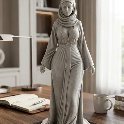 Mô hình tượng nhân vật nữ Ả Rập 3D đầy cuốn hút