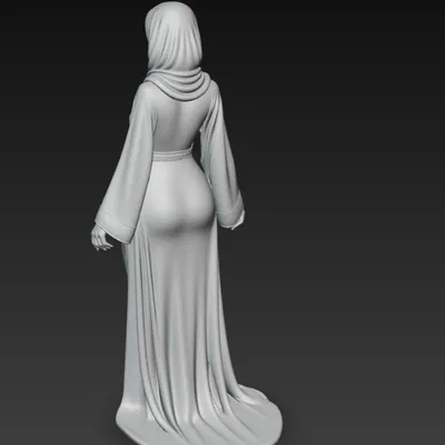 Mô hình tượng nhân vật nữ Ả Rập 3D đầy cuốn hút