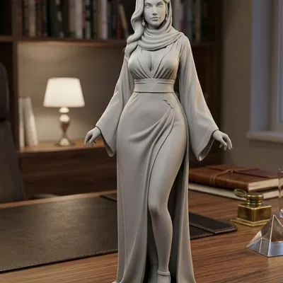 Mô hình tượng nữ Ả Rập quyến rũ (Seductive Arab Woman) in 3D