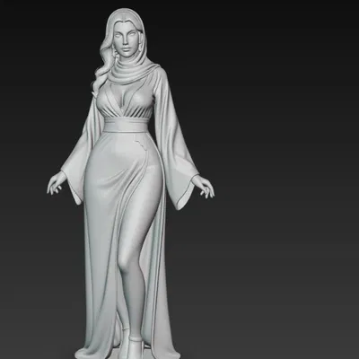 Mô hình tượng nữ Ả Rập quyến rũ (Seductive Arab Woman) in 3D
