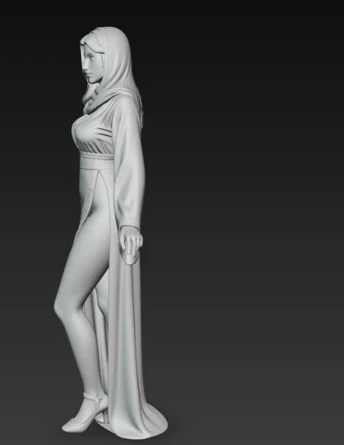 Mô hình tượng nữ Ả Rập quyến rũ (Seductive Arab Woman) in 3D - Image 3