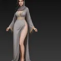 Mô hình tượng nữ Ả Rập quyến rũ (Seductive Arab Woman) in 3D - Thumbnail 4