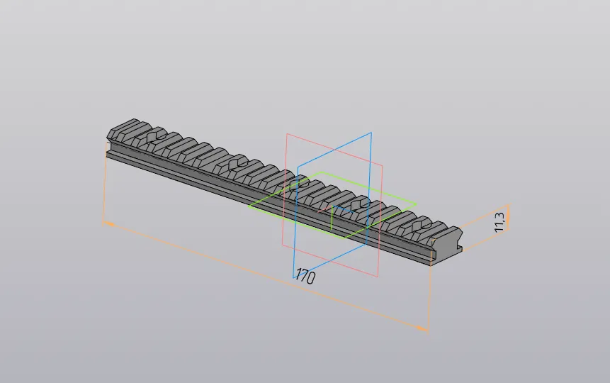Thanh ray Picatinny Rail (82mm & 170mm) cho Airsoft và mô hình - Image 1