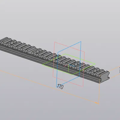 Thanh ray Picatinny Rail (82mm & 170mm) cho Airsoft và mô hình