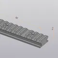 Thanh ray Picatinny Rail (82mm & 170mm) cho Airsoft và mô hình - Thumbnail 2