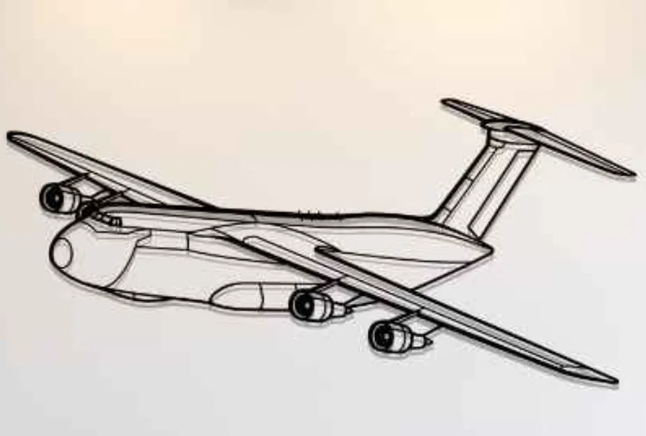 Mô hình treo tường Lockheed C-5 Galaxy - File in 3D chi tiết - Image 1