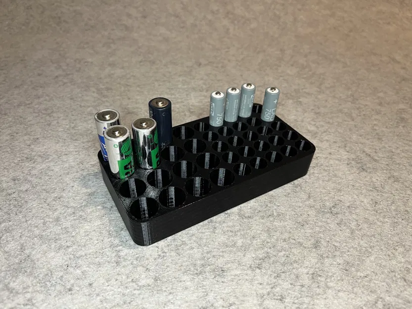 Khay Đựng Pin Tiện Lợi Cho Pin AA và AAA - In 3D Gọn Gàng - Image 1