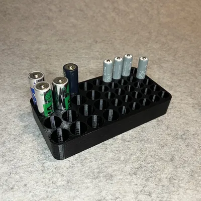 Khay Đựng Pin Tiện Lợi Cho Pin AA và AAA - In 3D Gọn Gàng