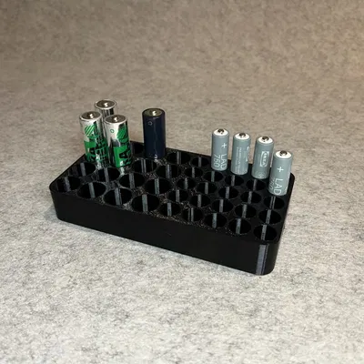 Khay Đựng Pin Tiện Lợi Cho Pin AA và AAA - In 3D Gọn Gàng