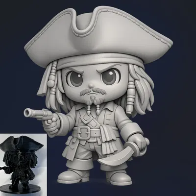 Mô hình Chibi Jack Sparrow