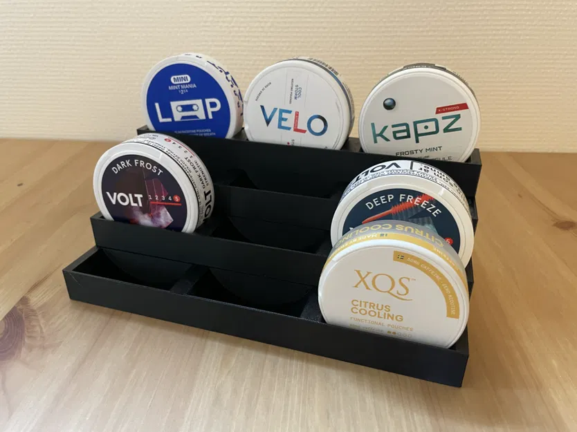 Kệ trưng bày và sắp xếp 12 hộp Snus in 3D gọn gàng - Image 1