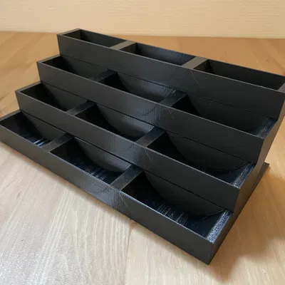 Kệ trưng bày và sắp xếp 12 hộp Snus in 3D gọn gàng