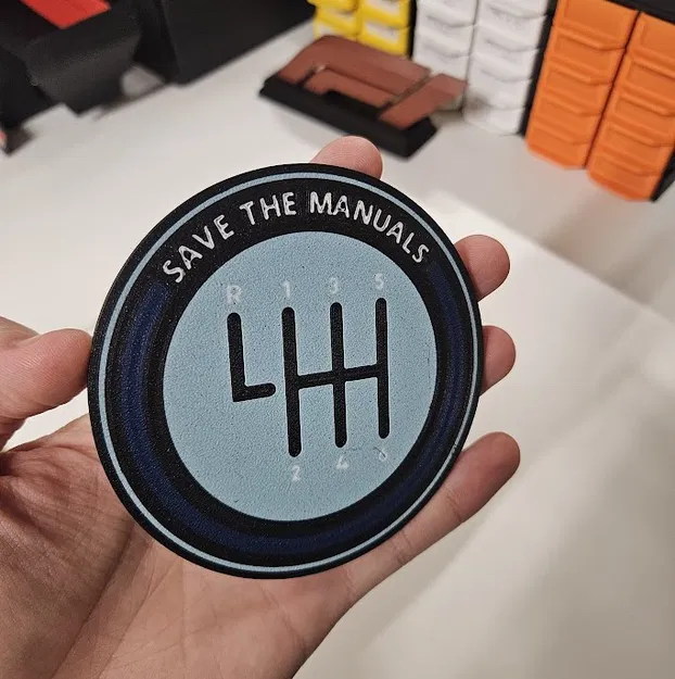 Miếng lót ly Save The Manuals - Phụ kiện cho người mê xe số sàn - Image 1