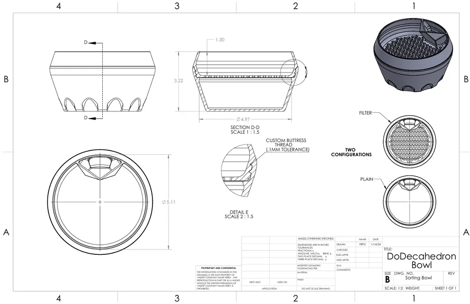 Một cái tô đựng/phân loại hạt dẻ cười hoặc đậu phộng khác... - Image 3