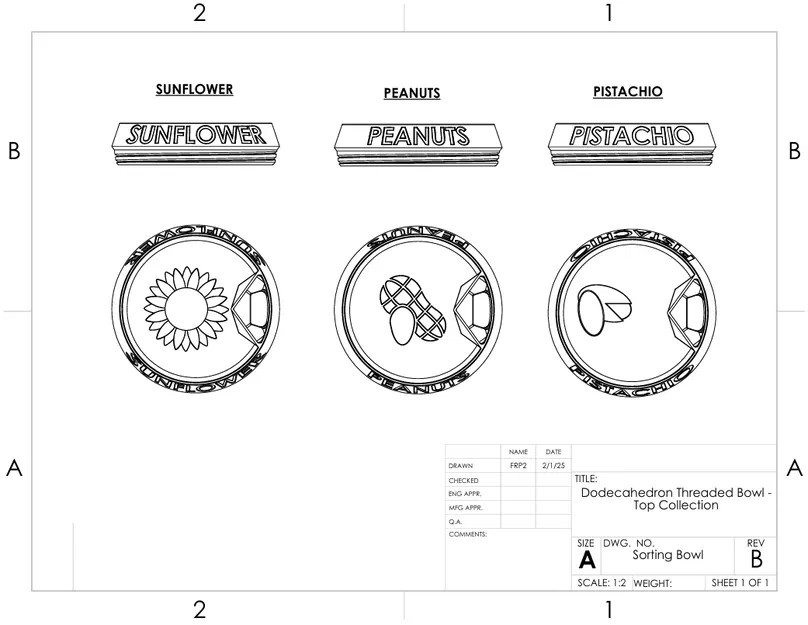 Một cái tô đựng/phân loại hạt dẻ cười hoặc đậu phộng khác... - Image 4