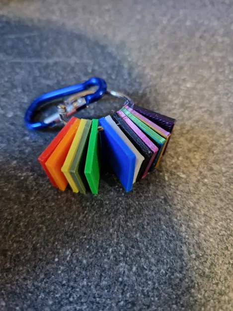 Mẫu thẻ màu (Color Swatch) đơn giản cho in 3D tiện lợi - Image 1