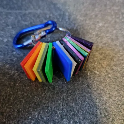 Mẫu thẻ màu (Color Swatch) đơn giản cho in 3D tiện lợi