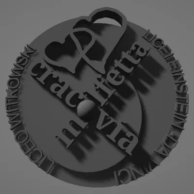 Mẫu huy hiệu kỷ niệm 3D - Giao lưu học sinh Molfetta Cracovia