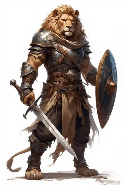 Mô hình 3D Lion Knight: Chiến binh Sư tử dũng mãnh in 3D cực chi tiết - Image 2