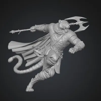 Mô hình 3D Ironclad Tiger Warlord: Chiến tướng hổ dũng mãnh