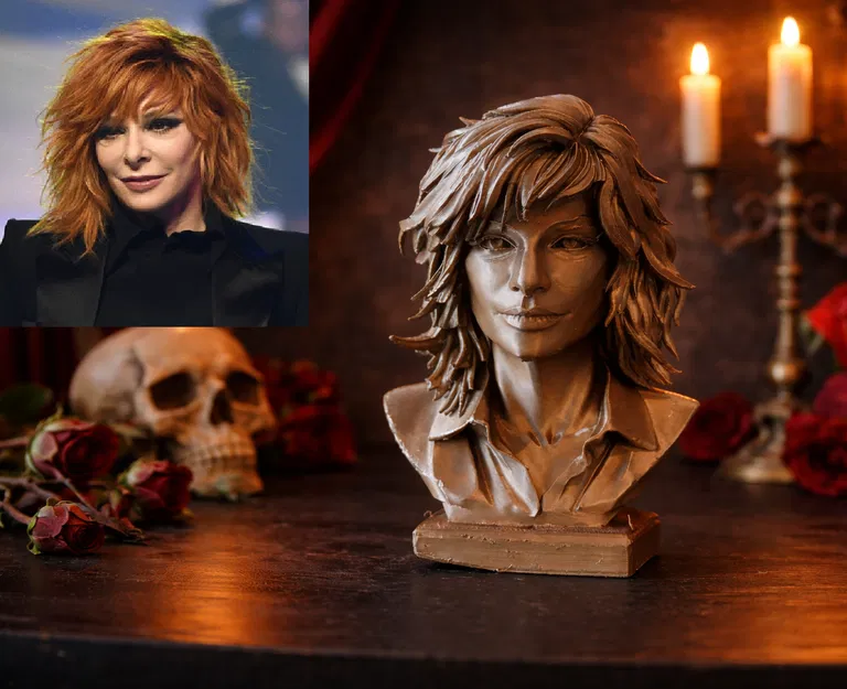 Mô hình in 3D: Tượng bán thân Mylène Farmer - Image 1