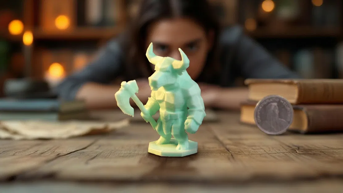 Mô hình Chiến binh có sừng (Horned Warrior Figurine) - Image 1