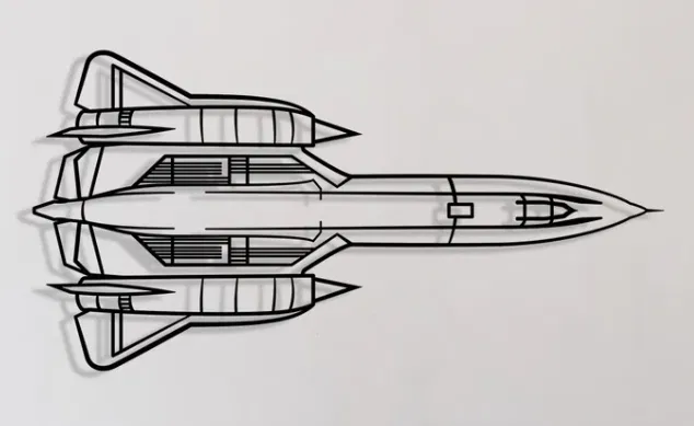 Mô hình trang trí tường Lockheed SR-71 BlackBird (File in 3D) - Image 1