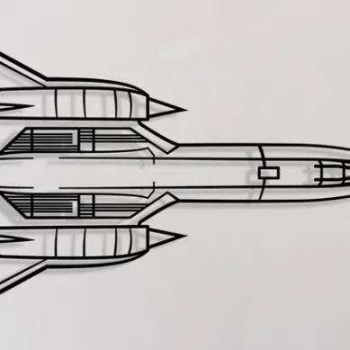 Mô hình trang trí tường Lockheed SR-71 BlackBird (File in 3D)