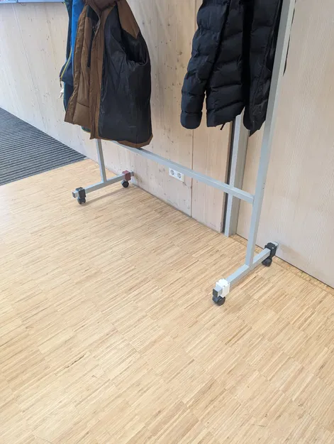 Bộ phận thay thế giá đỡ bánh xe cho giá treo quần áo (Coat hanger) - Image 3