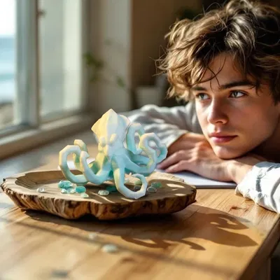 Tượng Bạch Tuộc Uốn Lượn