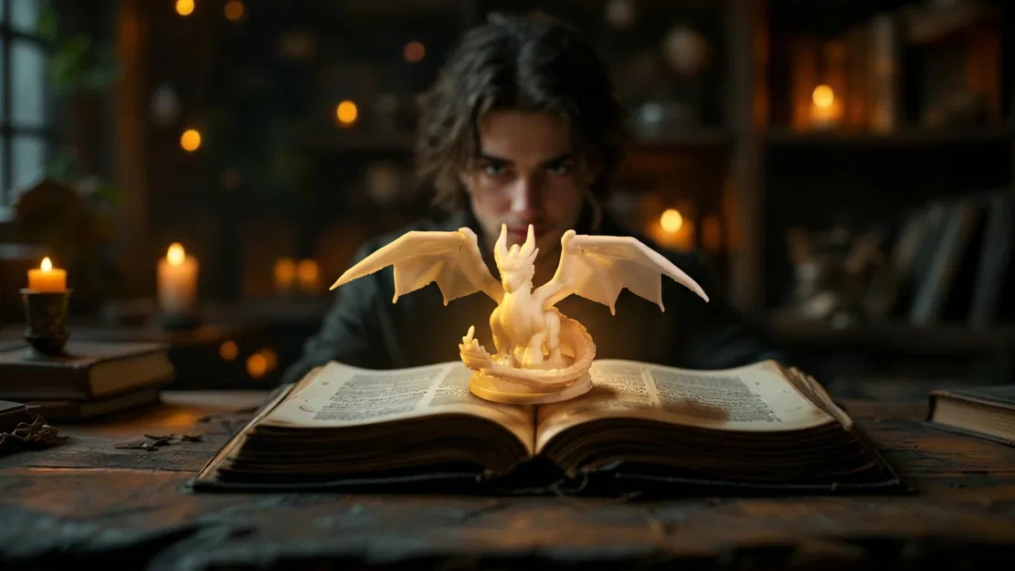 Mô hình Rồng đậu - Dragon Figure - Image 1