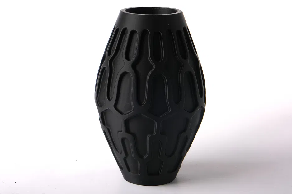 Bình hoa nghệ thuật hiện đại với họa tiết hình học - Image 2