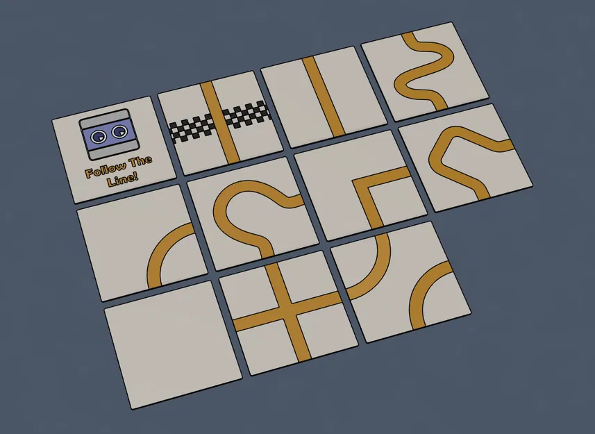 HP Otto - Các tấm Follow The Line - Dựa trên hệ thống Gridfinity - Image 2