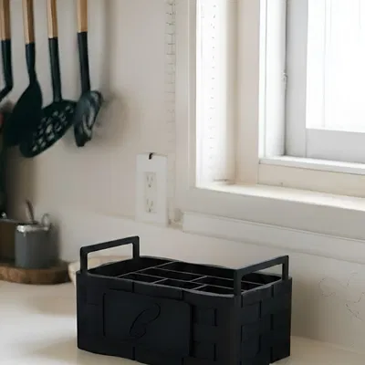 Giỏ Đựng Dụng Cụ Nhà Bếp Thông Minh - In 3D Tiện Lợi