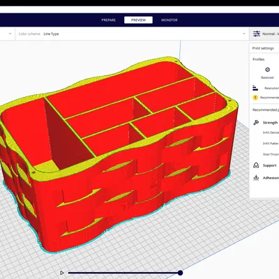 Giỏ Đựng Dụng Cụ Nhà Bếp Thông Minh - In 3D Tiện Lợi