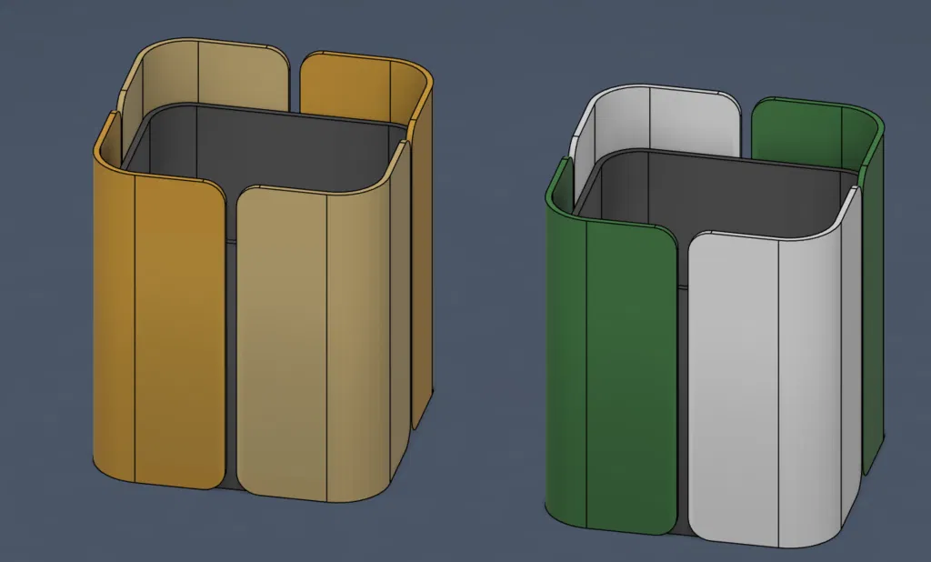 Chậu Cây Hình Chữ Nhật Hiện Đại / Hộp Cây Cửa Sổ Phối Hai Màu - Image 1