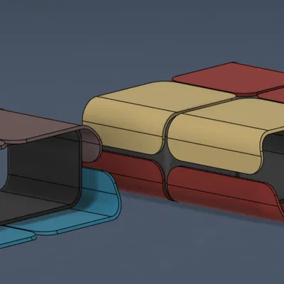 Kệ Kê Màn Hình Phong Cách Hiện Đại (Dạng Lắp Ghép & Phối Hai Màu)