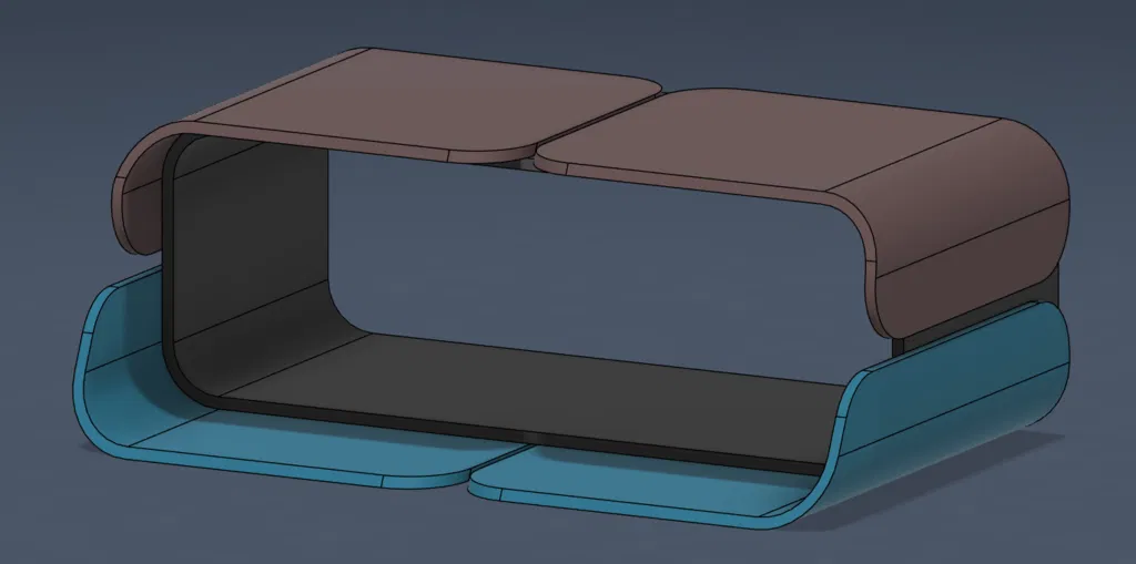 Kệ Kê Màn Hình Phong Cách Hiện Đại (Dạng Lắp Ghép & Phối Hai Màu) - Image 3