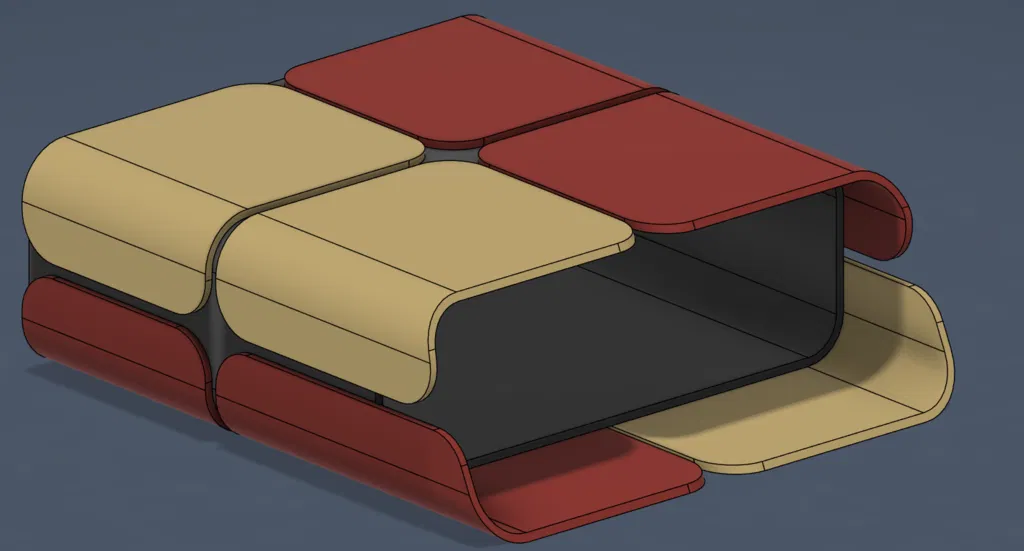 Kệ Kê Màn Hình Phong Cách Hiện Đại (Dạng Lắp Ghép & Phối Hai Màu) - Image 6