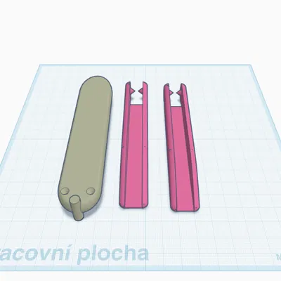 Mô hình dao bướm hình quả chuối Banana Butterfly in 3D cực chất