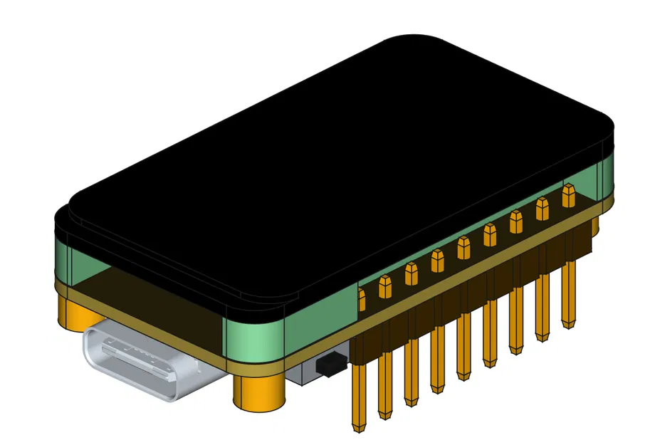Mô hình CAD tham chiếu cho ESP32-C6-LCD-1.47 - Image 1