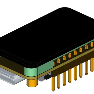 Mô hình CAD tham chiếu cho ESP32-C6-LCD-1.47