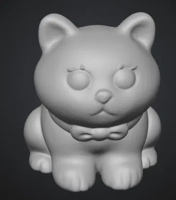 Mô hình chú mèo dễ thương (Gatto carino) in 3D trang trí bàn - Image 1
