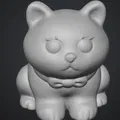 Mô hình chú mèo dễ thương (Gatto carino) in 3D trang trí bàn - Thumbnail 1