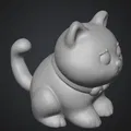 Mô hình chú mèo dễ thương (Gatto carino) in 3D trang trí bàn - Thumbnail 2